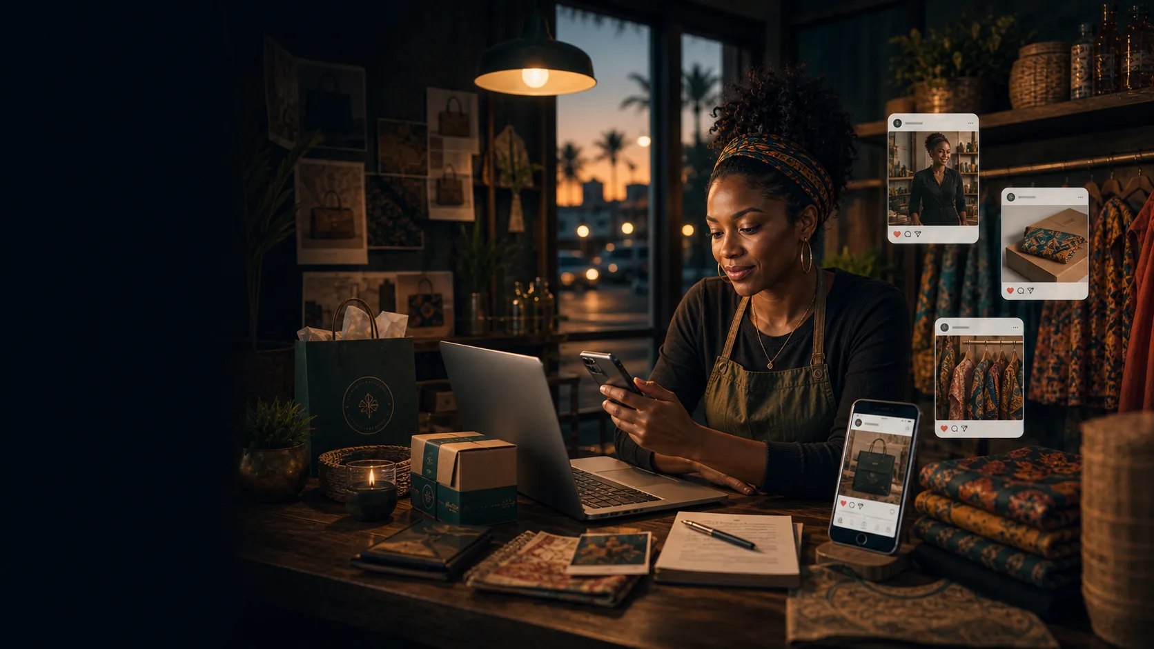 A business owner with some social media presence and branding, but an inconsistent customer journey.
